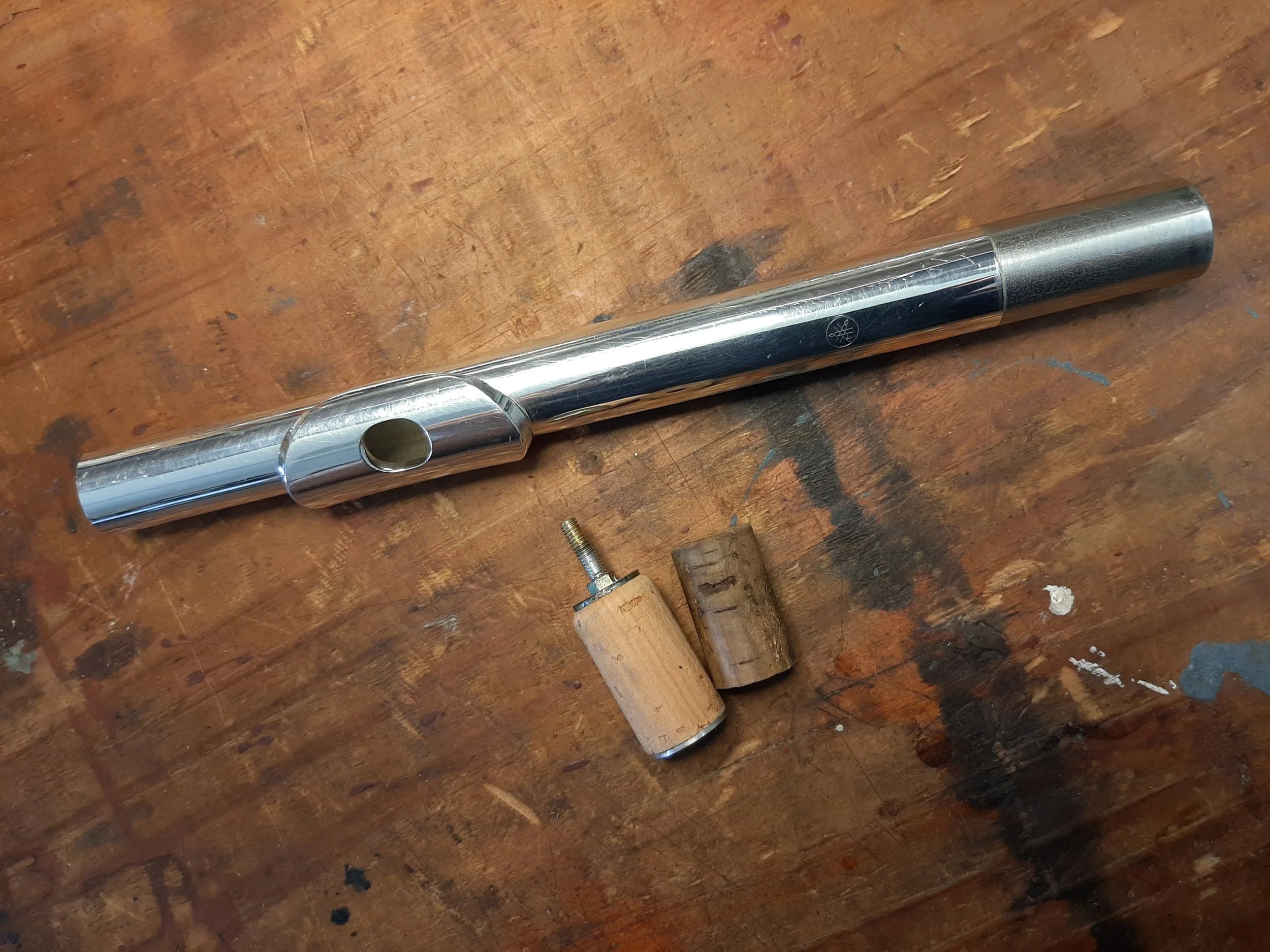 Fitting new flute head joint cork