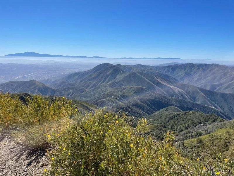 View toward the Saddleback Mountains from Lake Forest