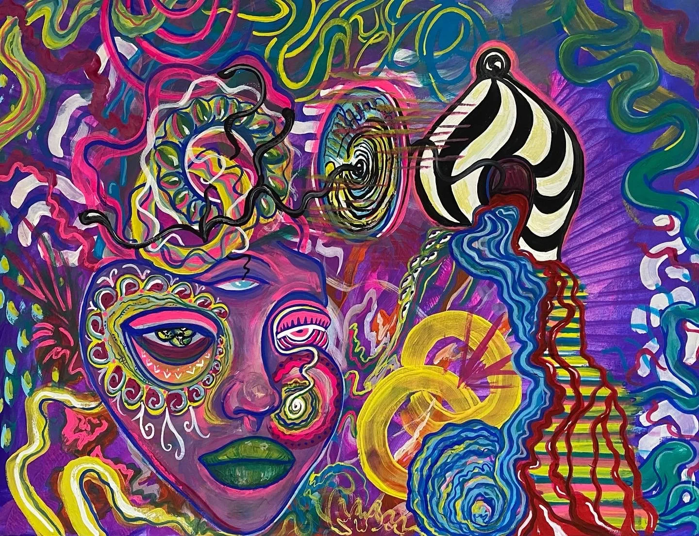 "Untitled" gouache on bristol board 11x14