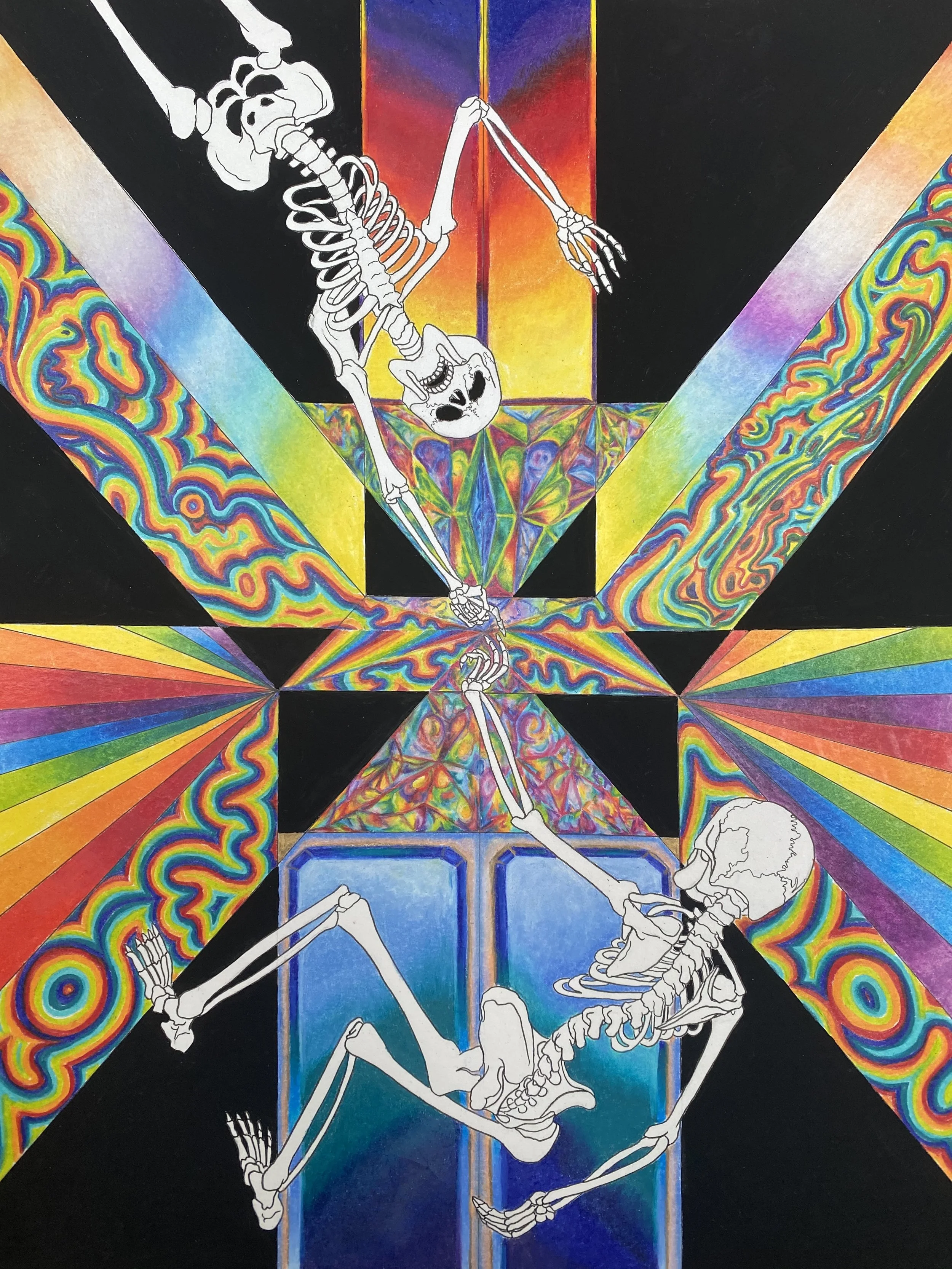 "Liminality" colored pencil and gouache on bristol board 11x14"