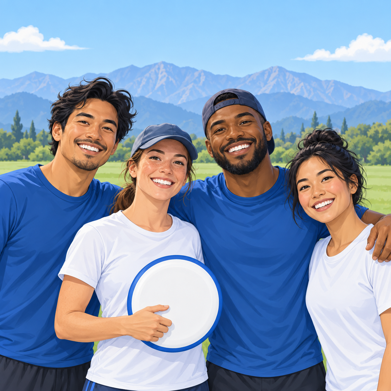 Friendly Ultimate players