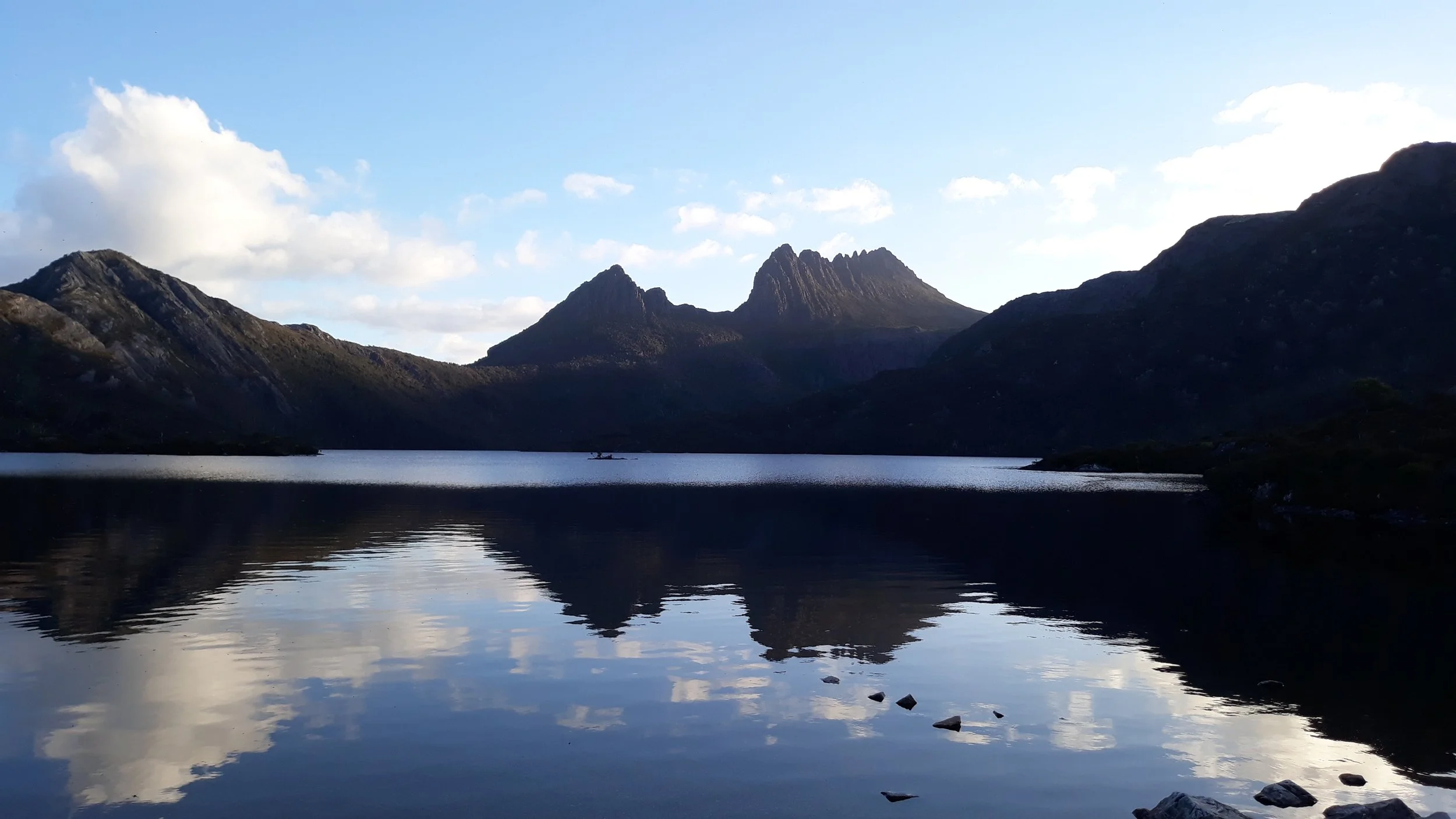 View of Cradle Mountain over Dove Lake