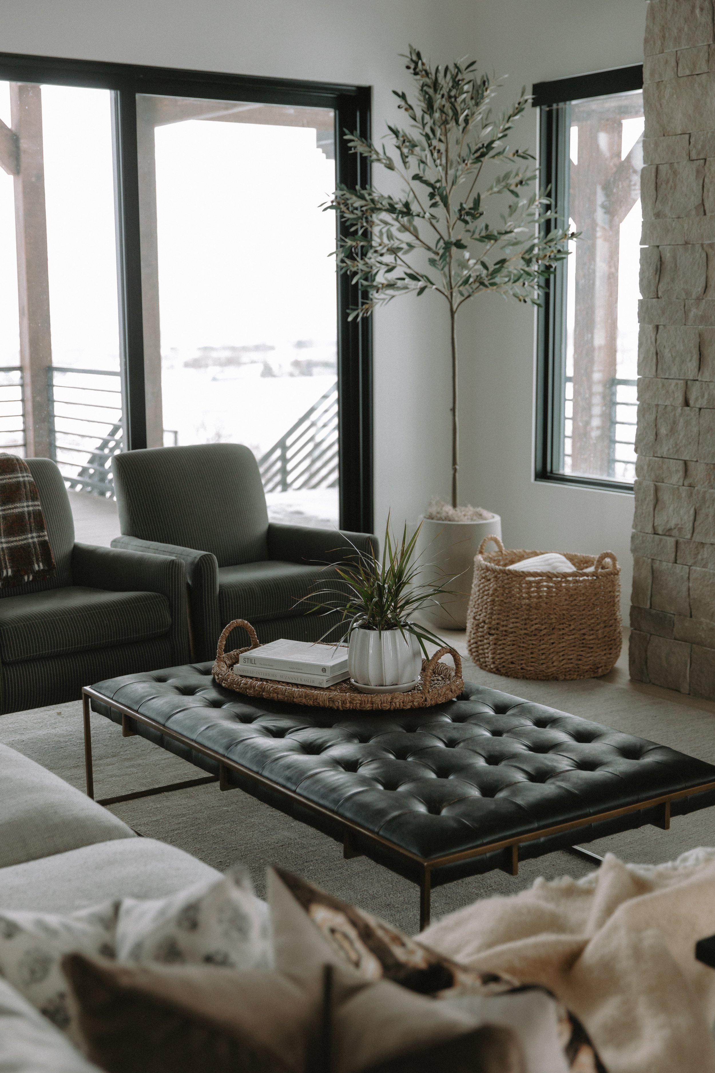 Seating area of quality furnishings, exceptional craftsmanship, and thoughtful design