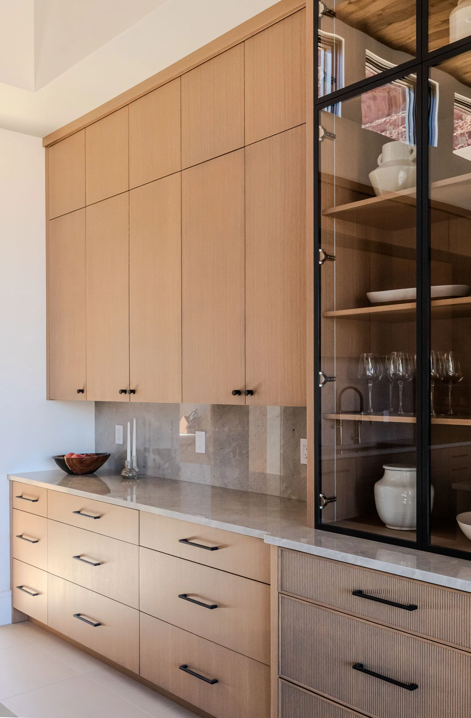White Oak Kitchen with Glass Cabinet.jpg