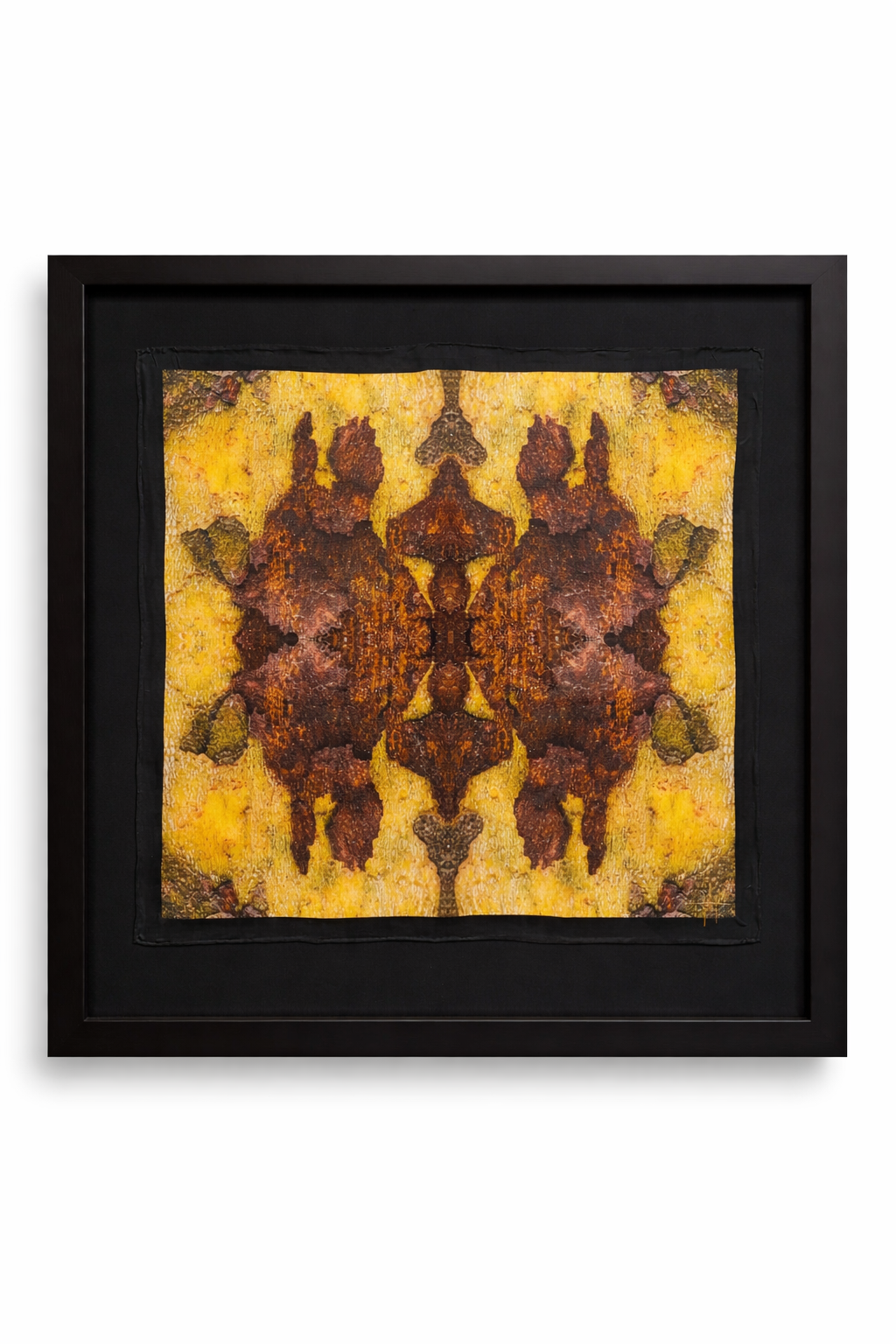 'UNDAUNTED' Framed silk scarf