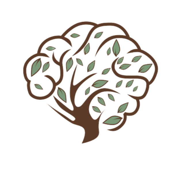 Saplings logo showing a brain-shaped tree representing sensory accessibility and neurodiversity