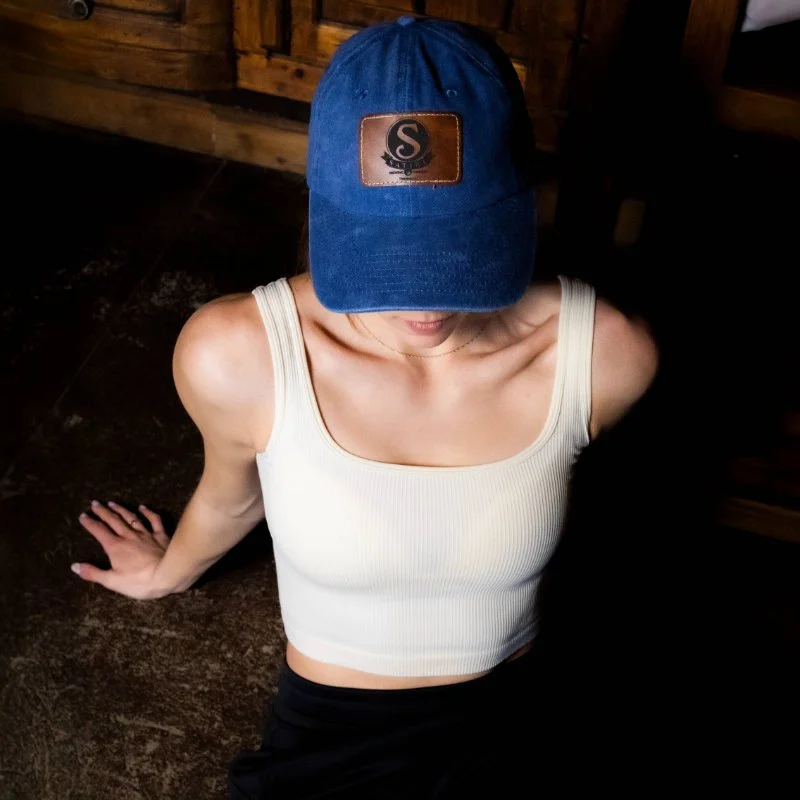 Satire Denim Patch Hat