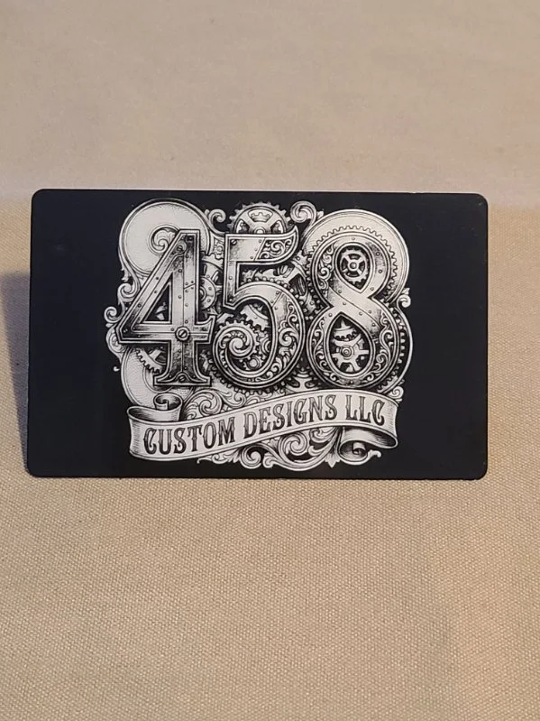 (EOB)Black Metal Business Cards (50ct)