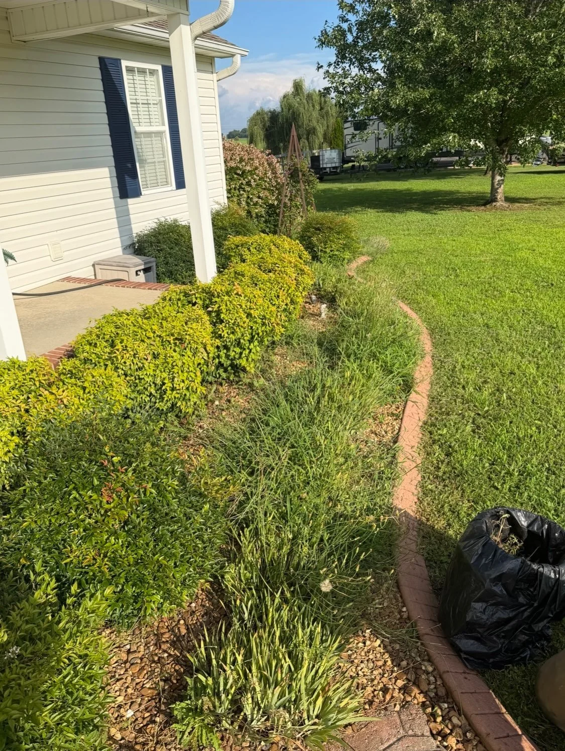 Flower beds over grown? Let Precision Land Maintenance do the hard work for you!!! We can get your flower beds/yards/fields looking pristine again, just in time for fall get togethers!  Call or text us today 731-614-7900 or send us a DM on instagram