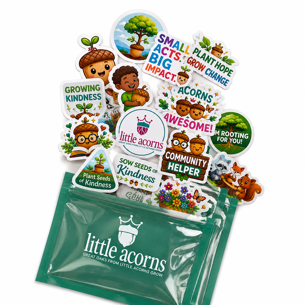 Little Acorns Sticker Pack (variety)