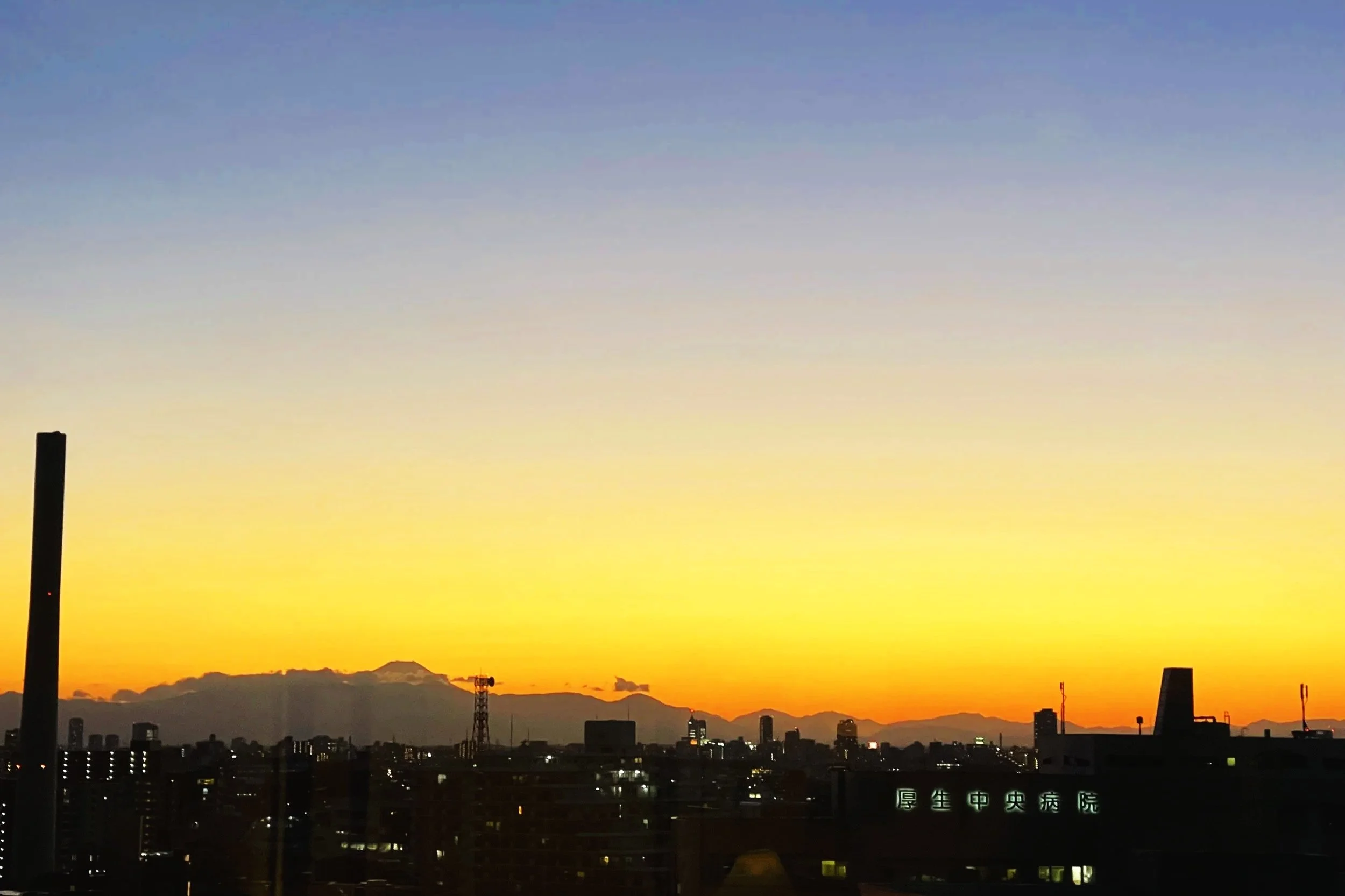 Mount Fuji at sunset