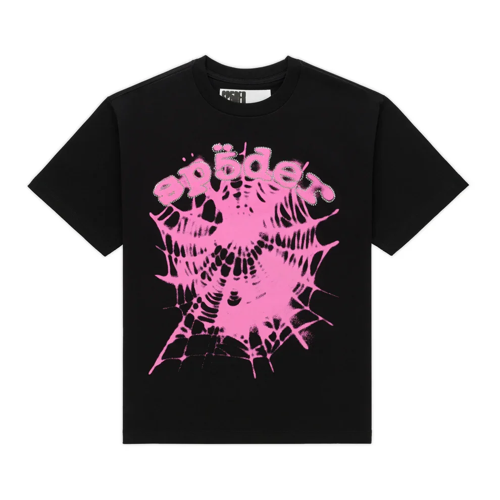 Sp5der Scattered OG Web Tee Black