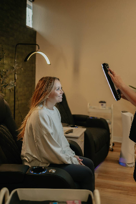 Taking before pictures on a client