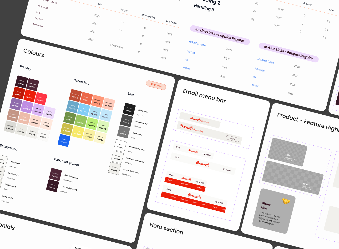 Email design system for lifecycle comms