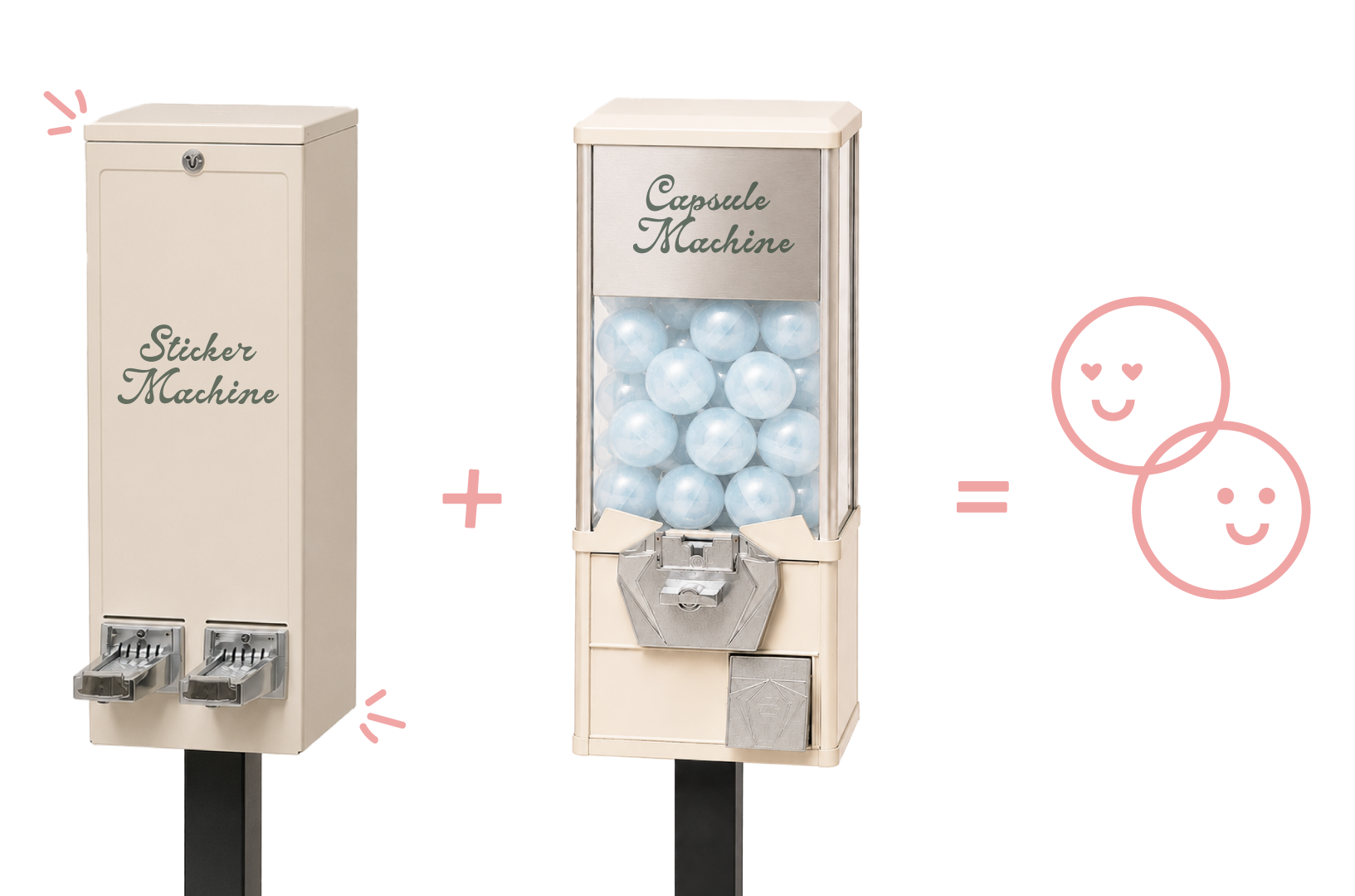 JoyDrop Sticker & Capsule Machine Pair For Event Rental