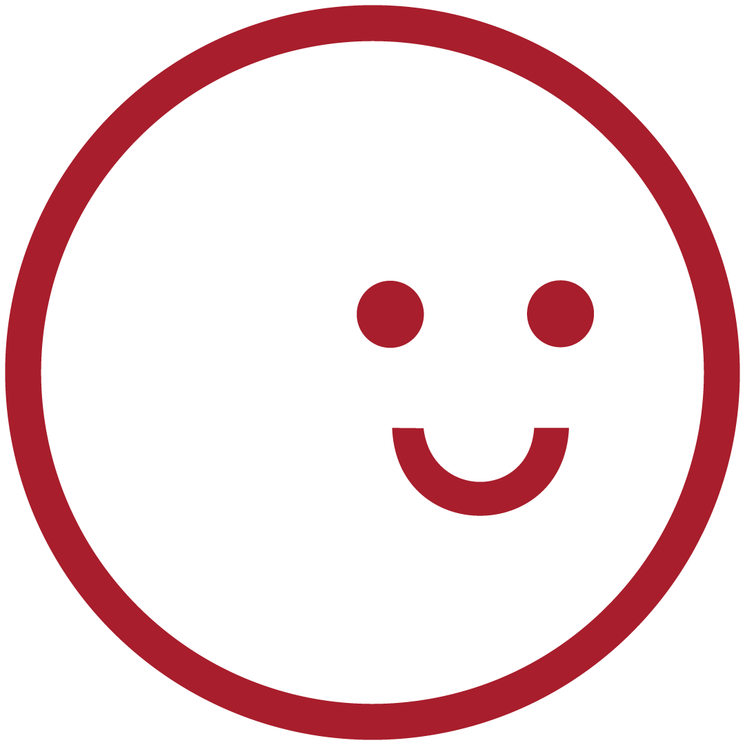 Red smiling face