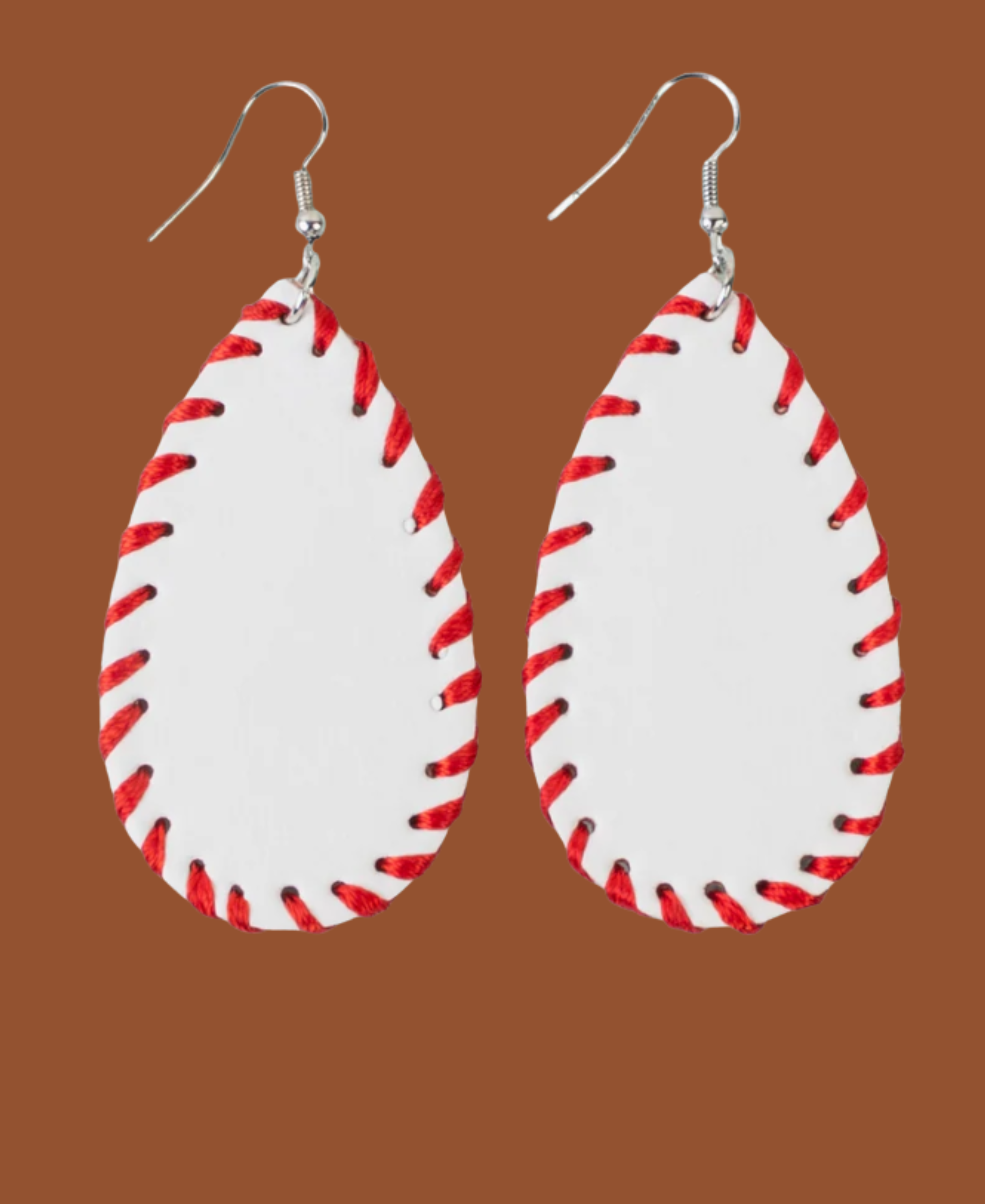 Stitched Baseball Earrings