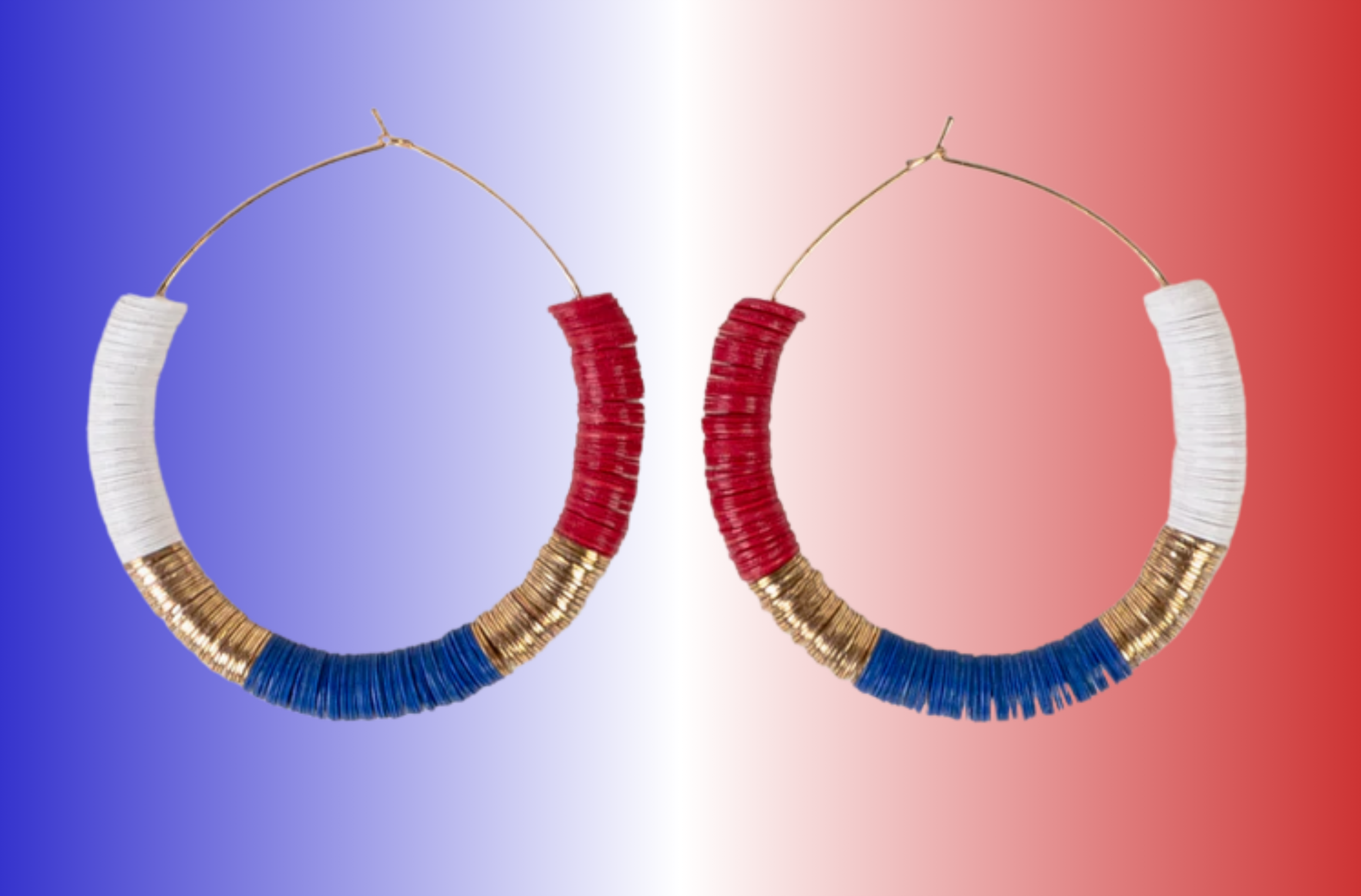 USA Hoop Earrings
