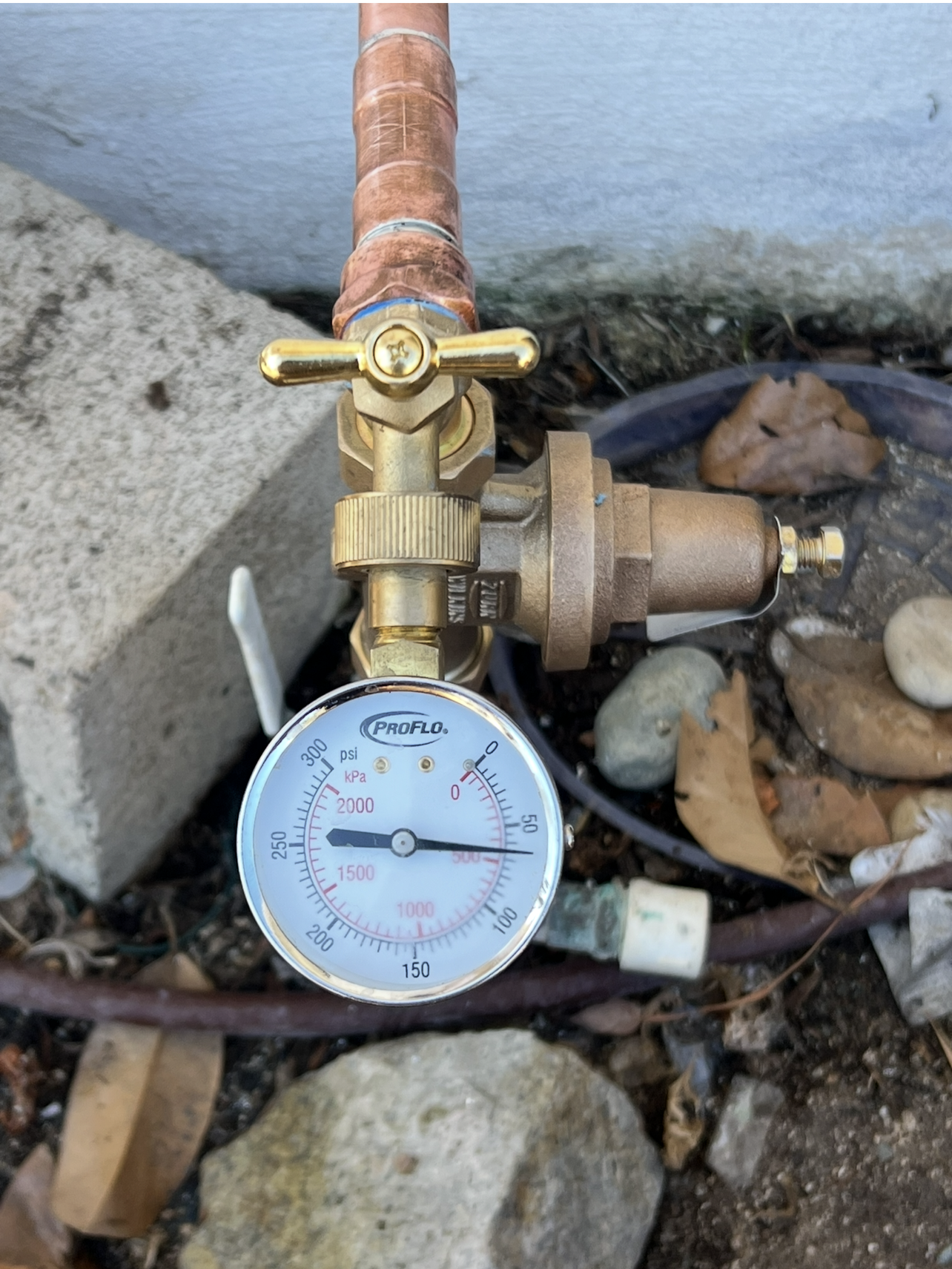 Home water pressure testing and plumbing diagnosis in San Diego