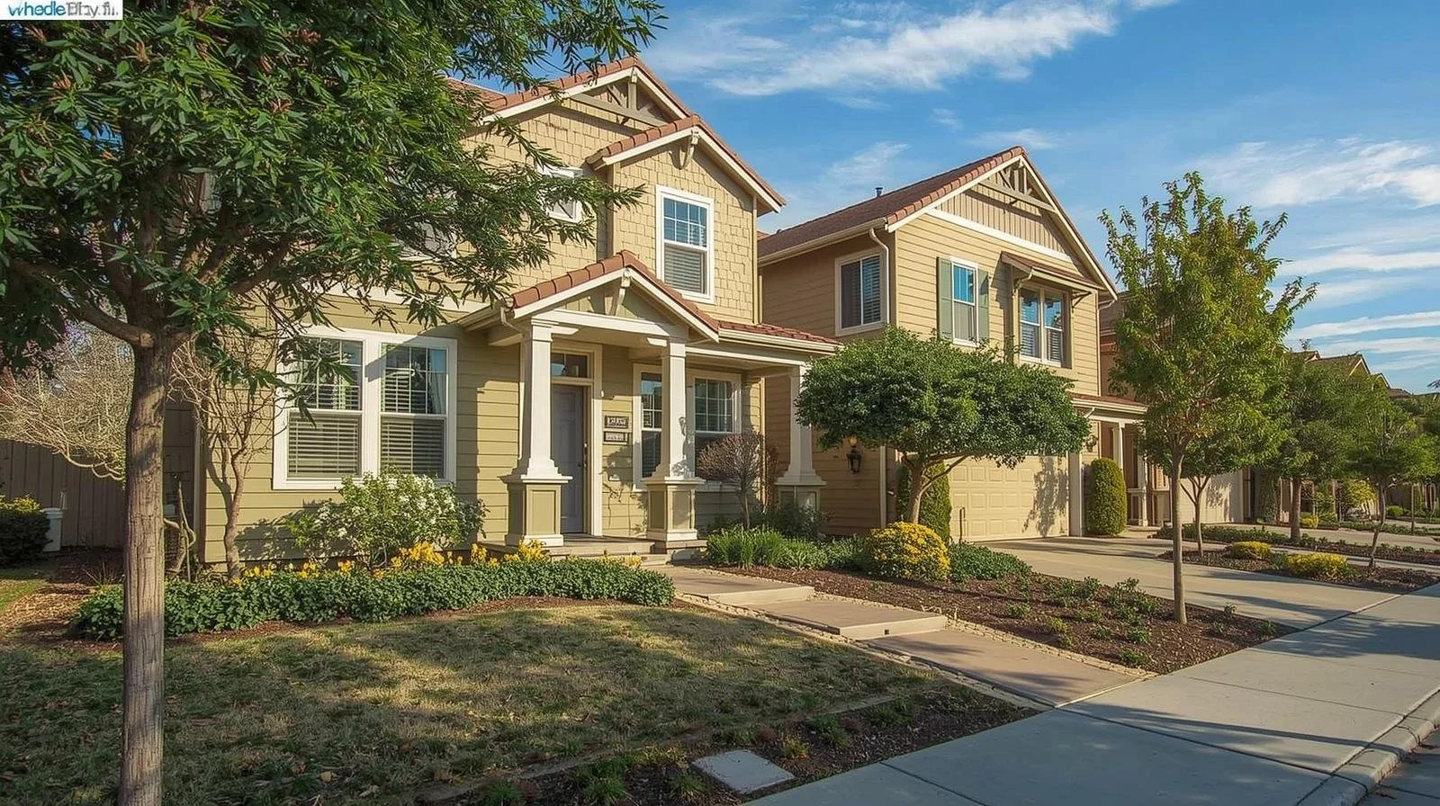“East Bay residential neighborhood homes, Contra Costa County, CA.”