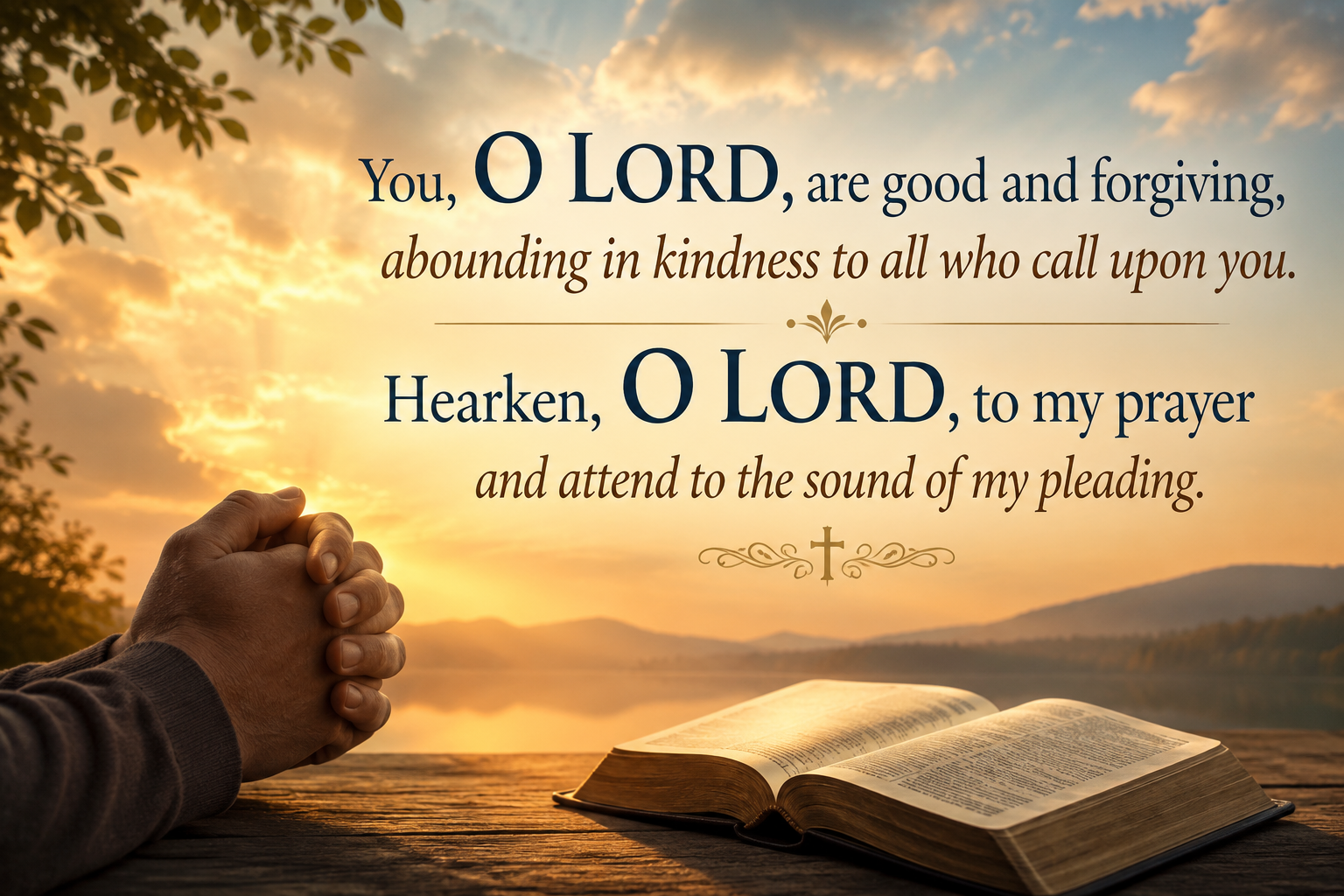 Lord, you are good and forgiving