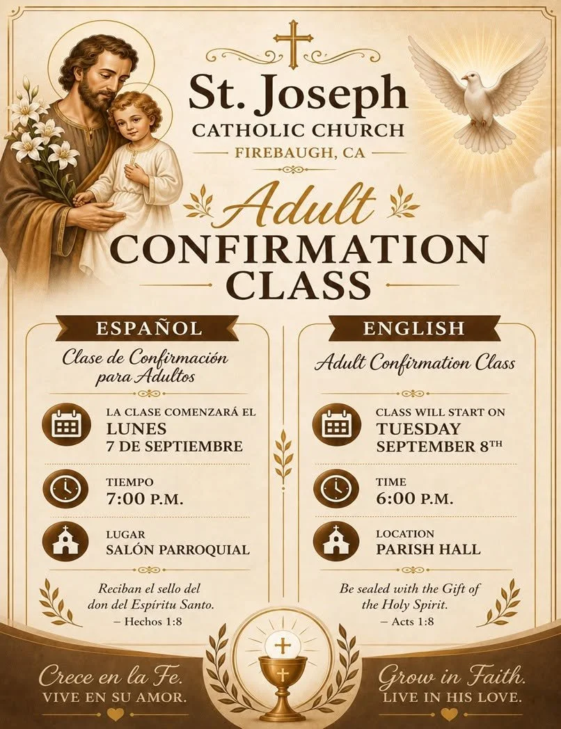 Adult CONFIRMATION CLASS