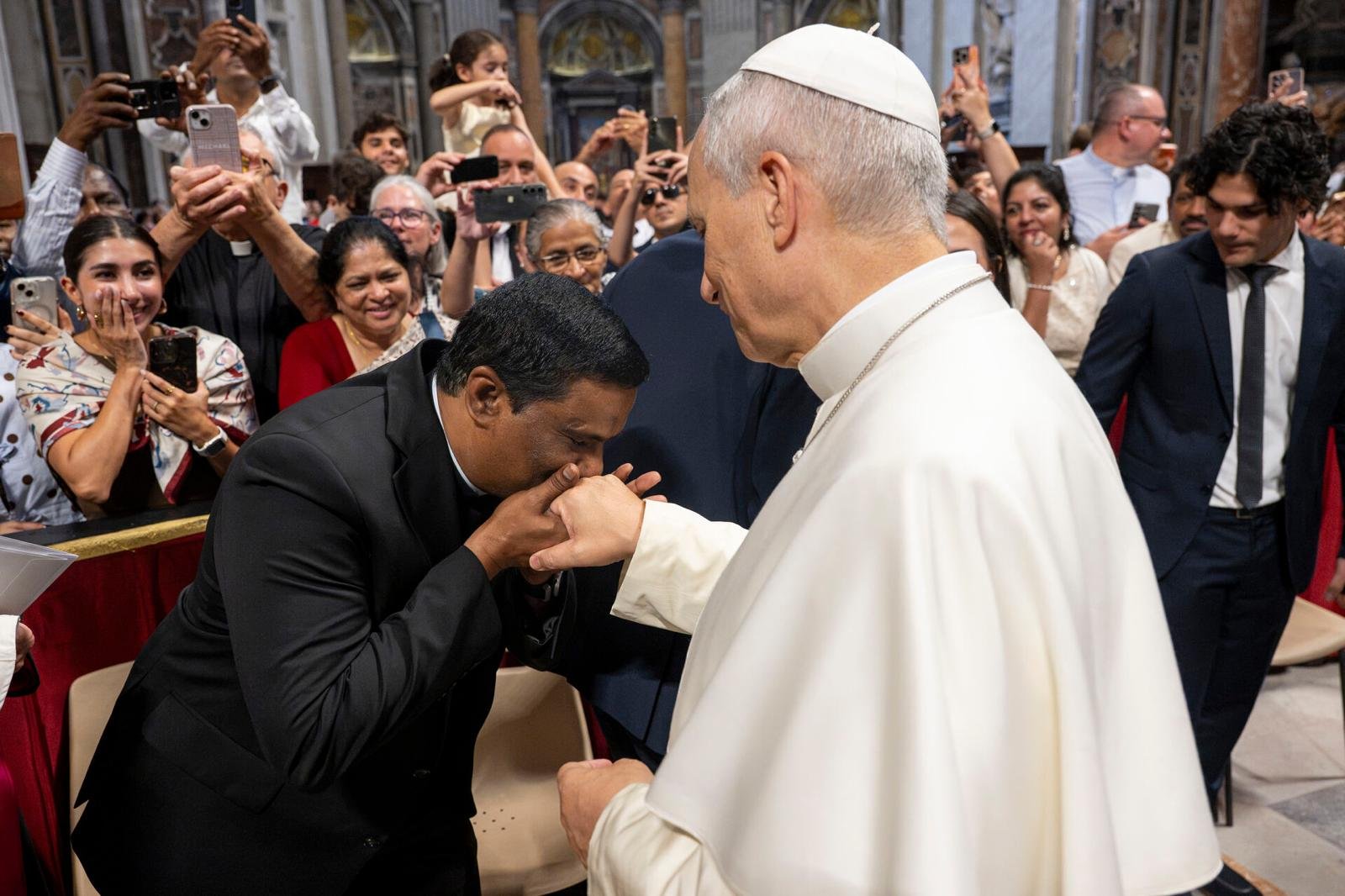 My recent visit to Rome and the grace of meeting His Holiness, Pope Leo XIV, continue to be a profound spiritual blessing in my heart. As I had the opportunity to meet the Holy Father and receive his blessing, I carried our
parish family and the Dioc