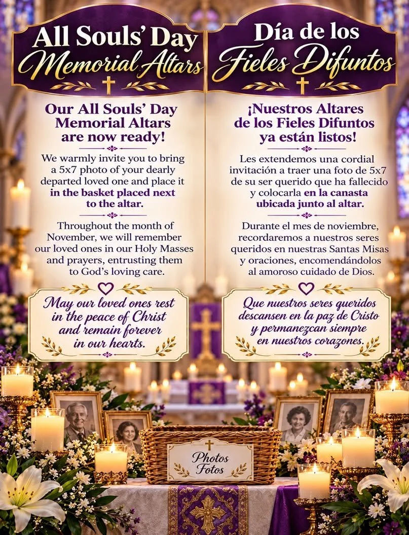 We will remember our loved ones in Holy Mass and prayers