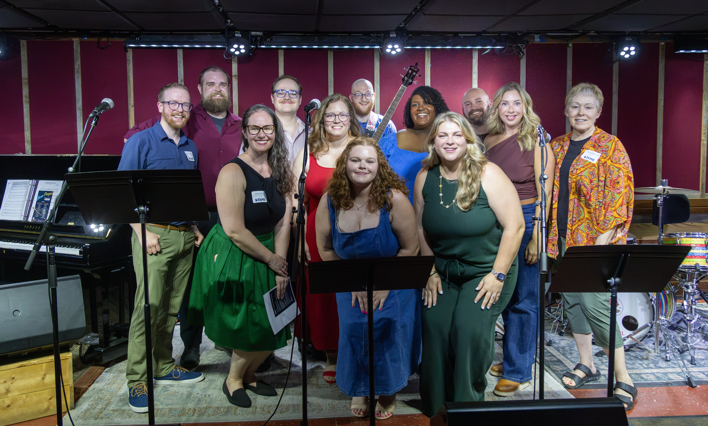 Cast, musicians, and TAMS board