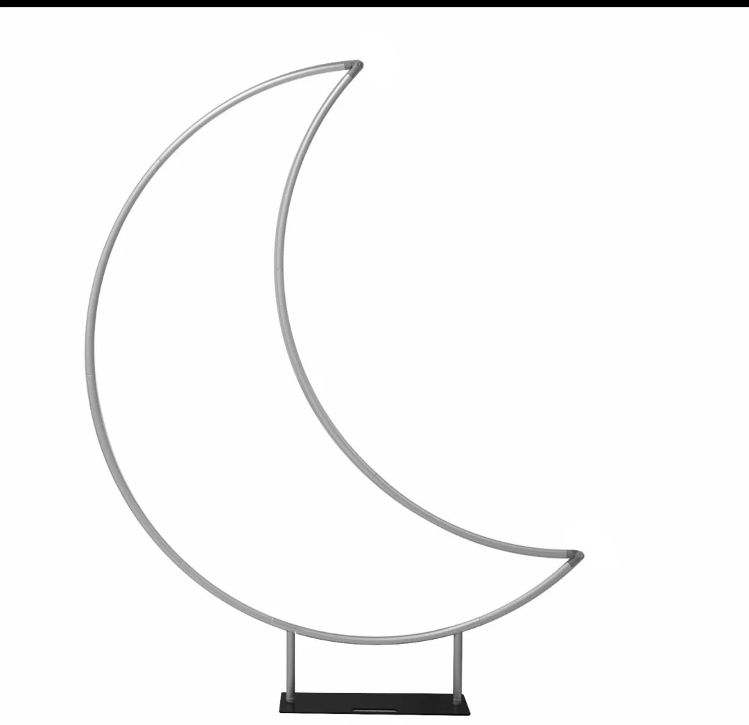 6.5 ft crescent moon Arch backdrop stand