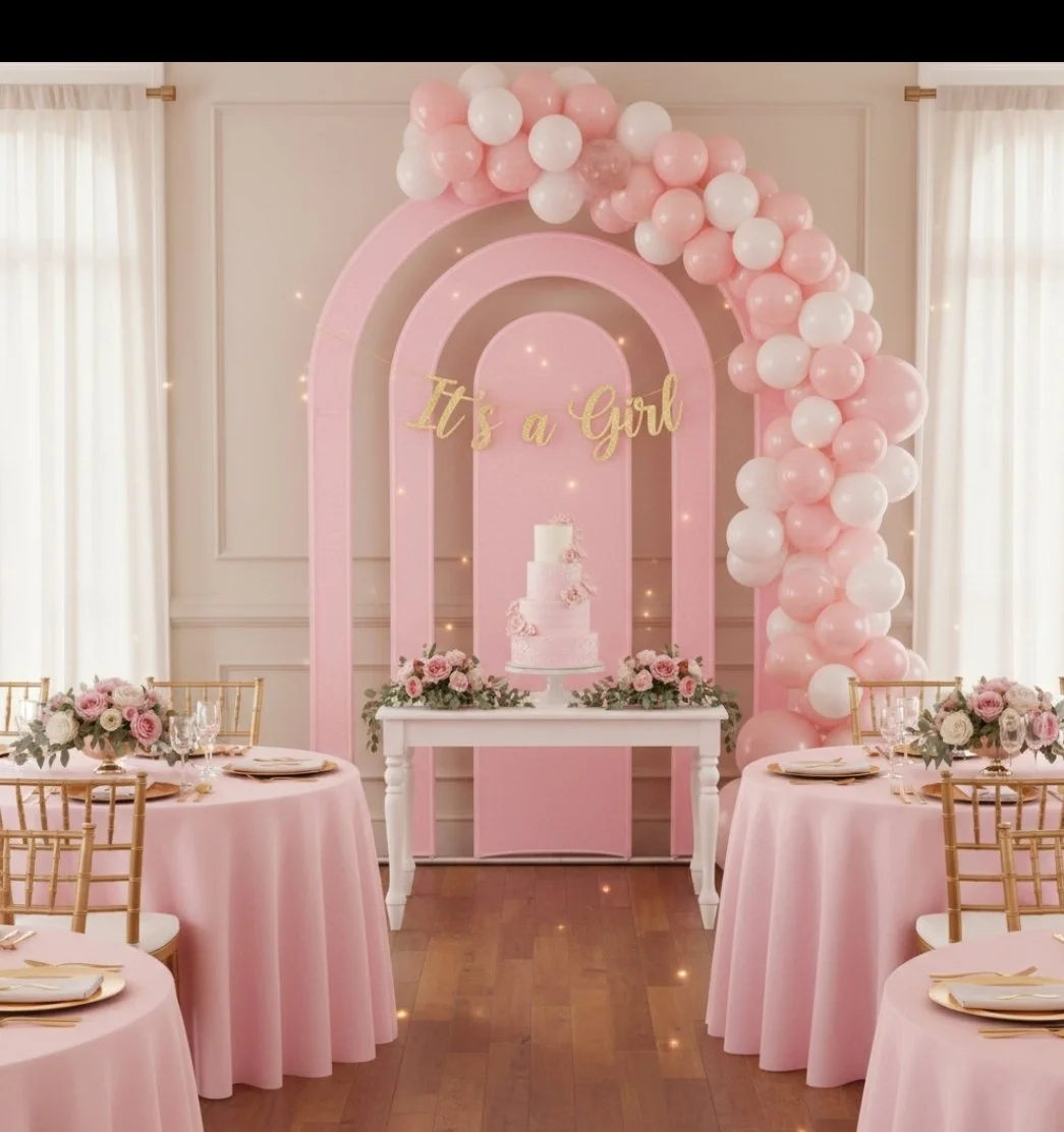 Rainbow multi-tier Arch heavy duty backdrop stand