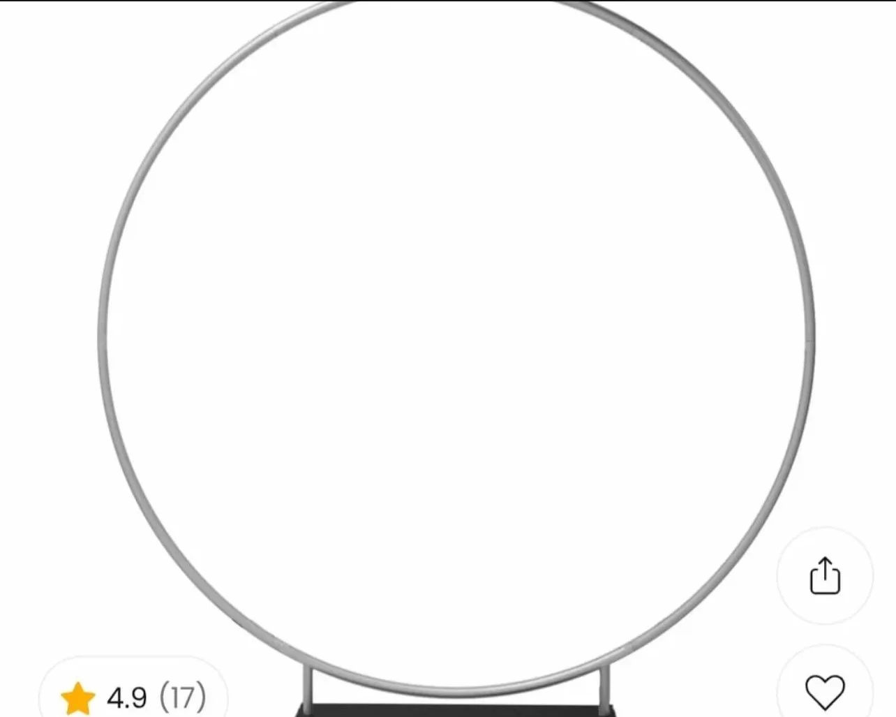 Heavy Duty 7ft Round Arch Backdrop Stand