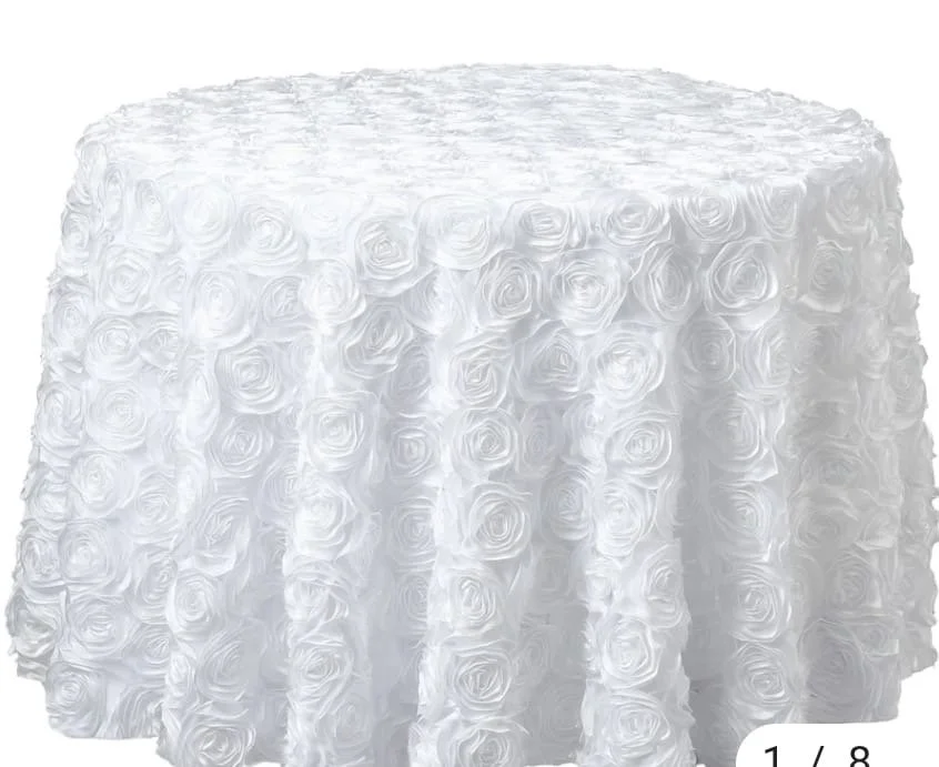 White Roses Table Cloth