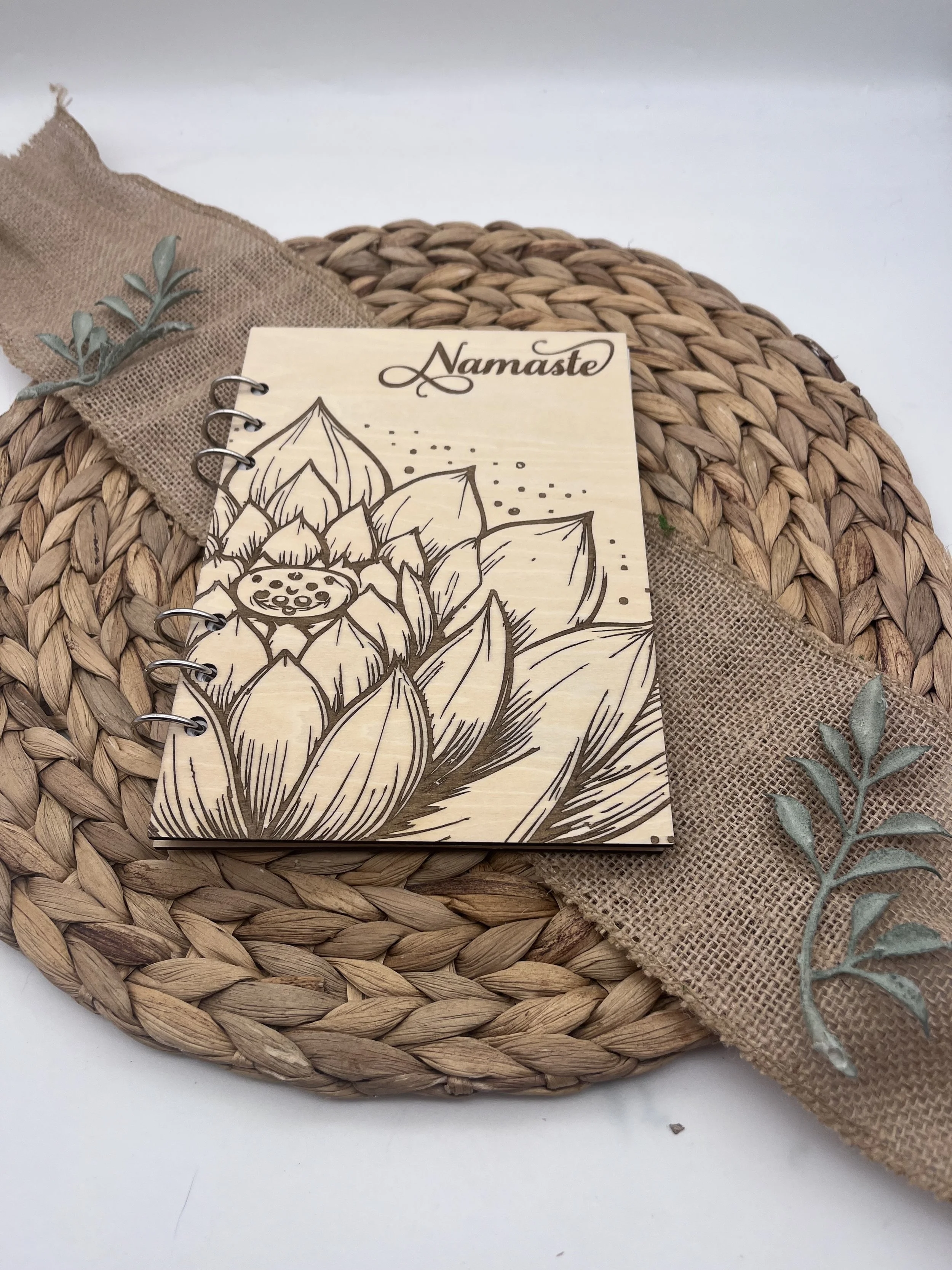 Namaste Lotus Refillable Journal