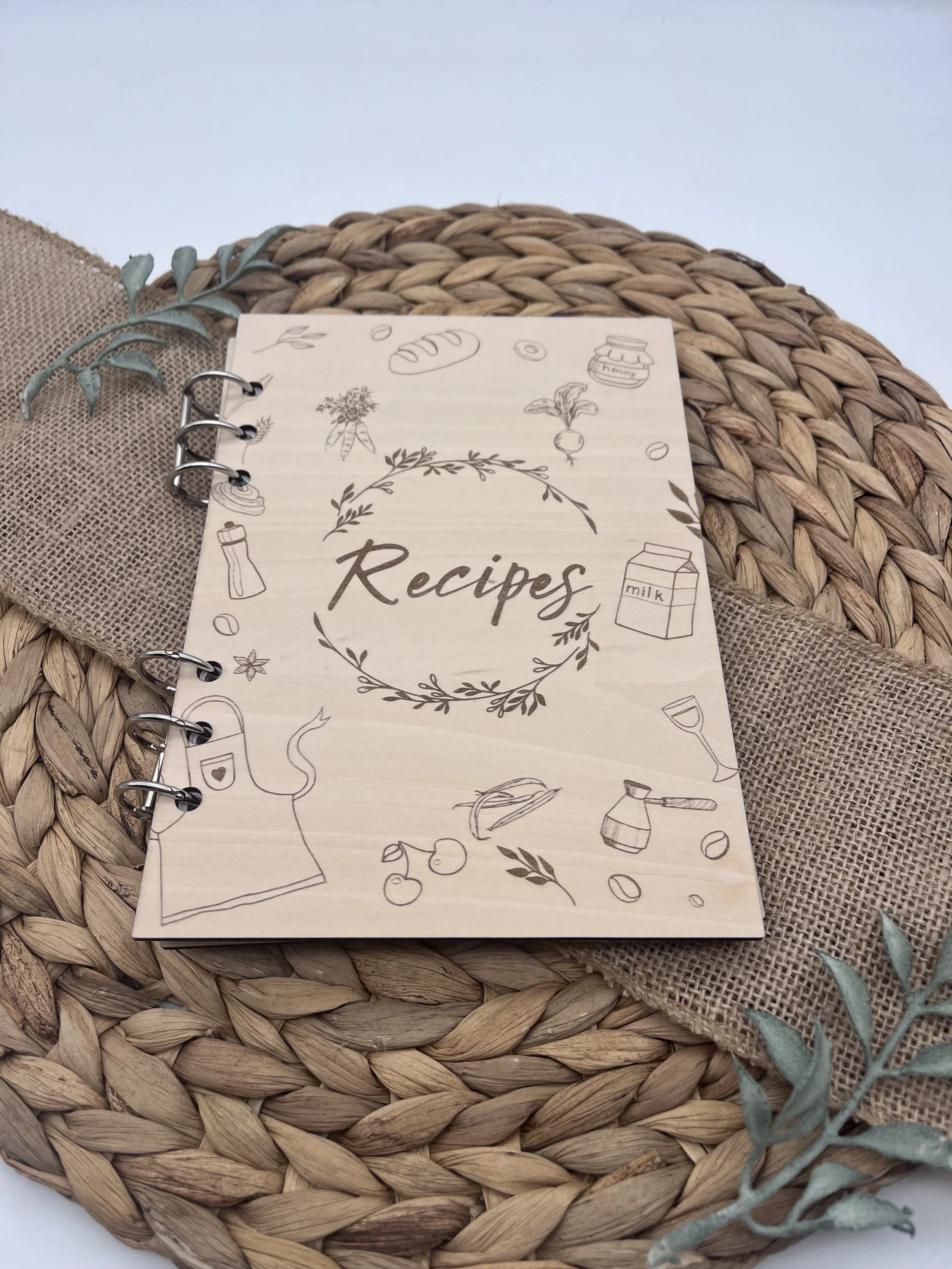 Recipe Book Refillable Journal