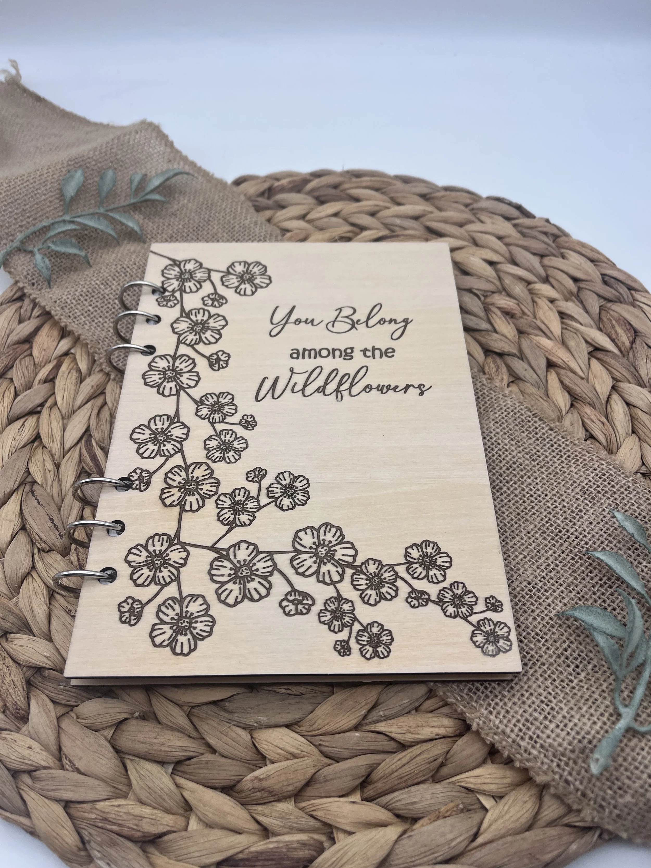 You Belong Among the Wildflowers  Refillable Journal