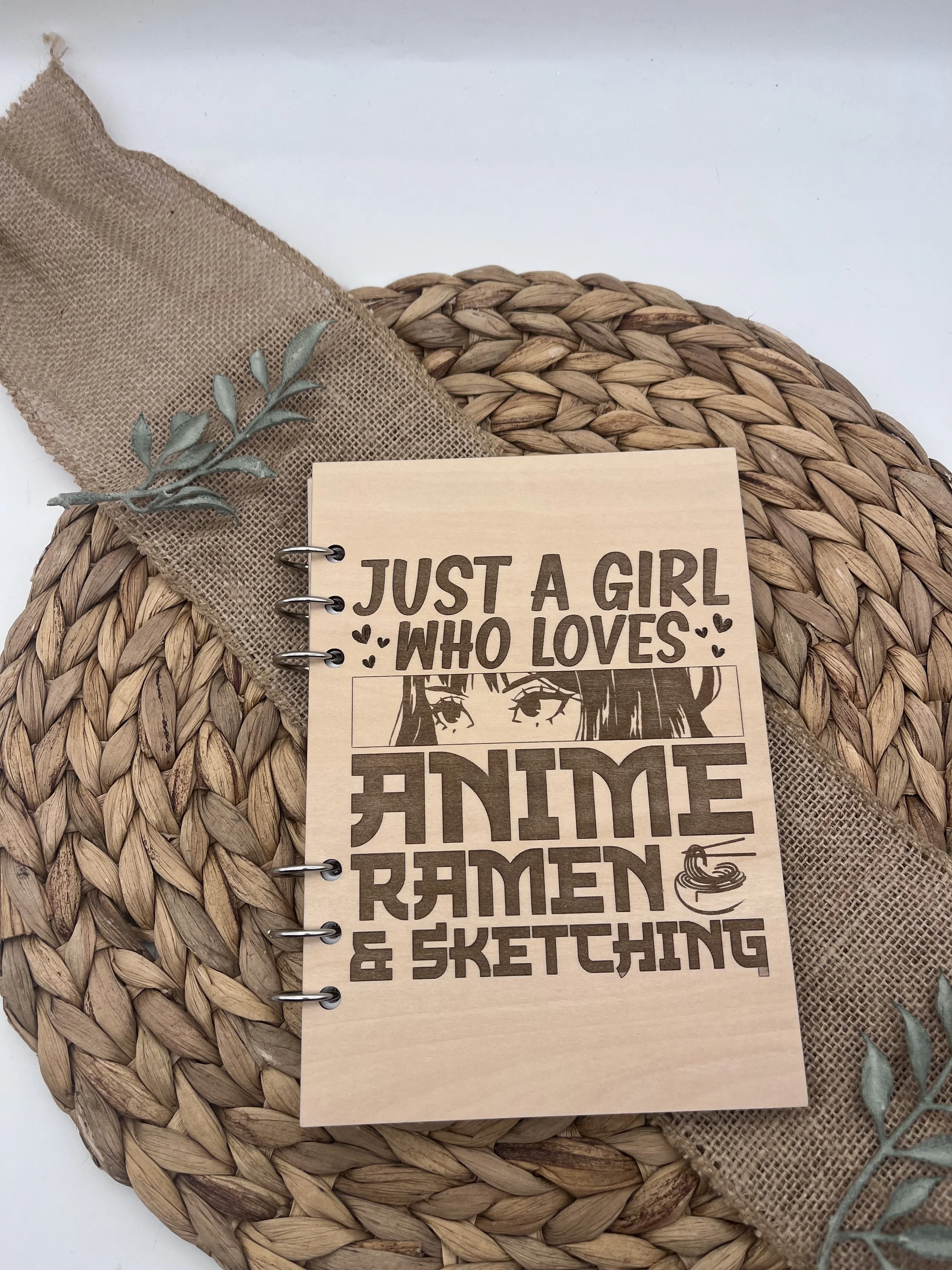 Anime Girl Refillable Journal