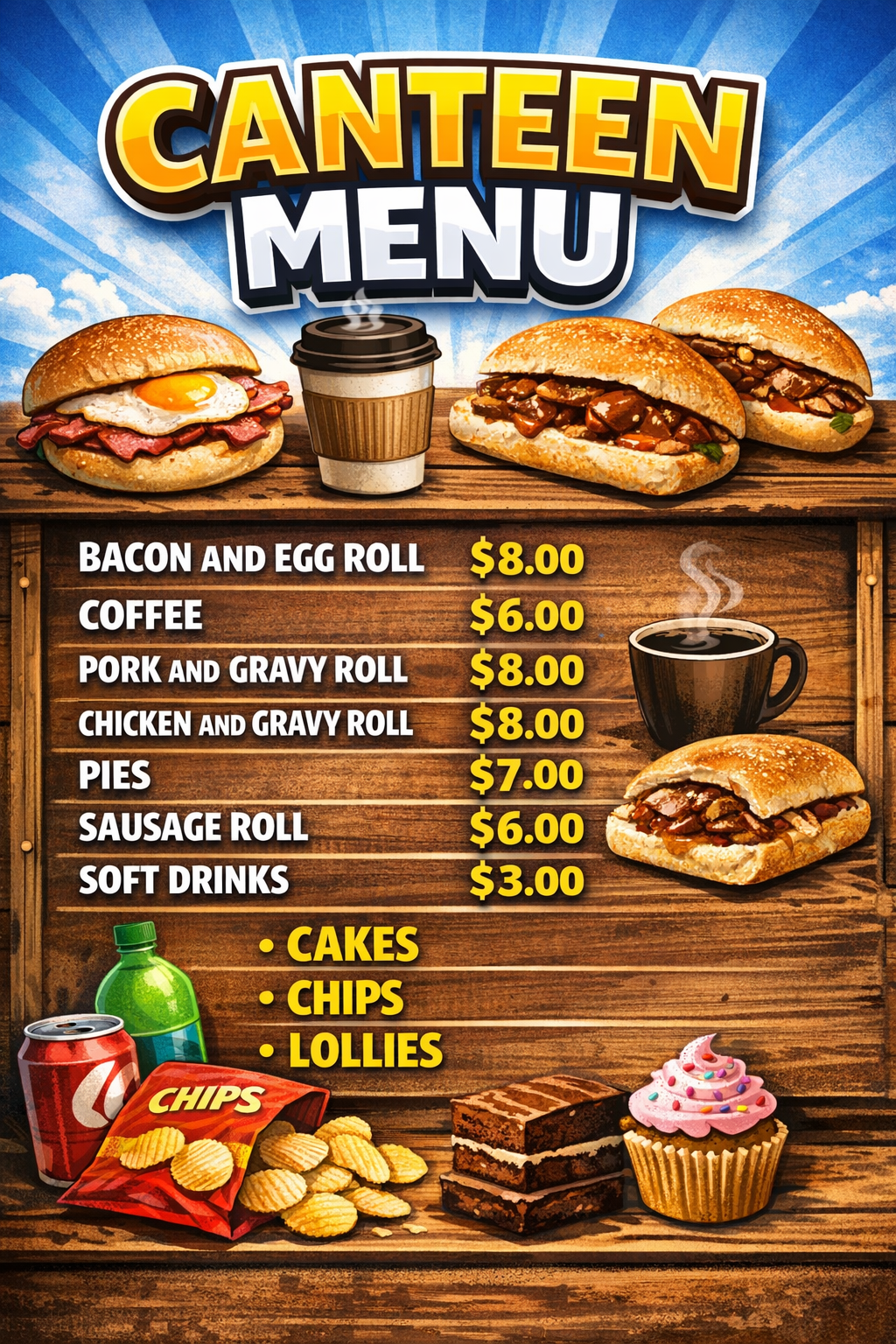 Canteen Menu