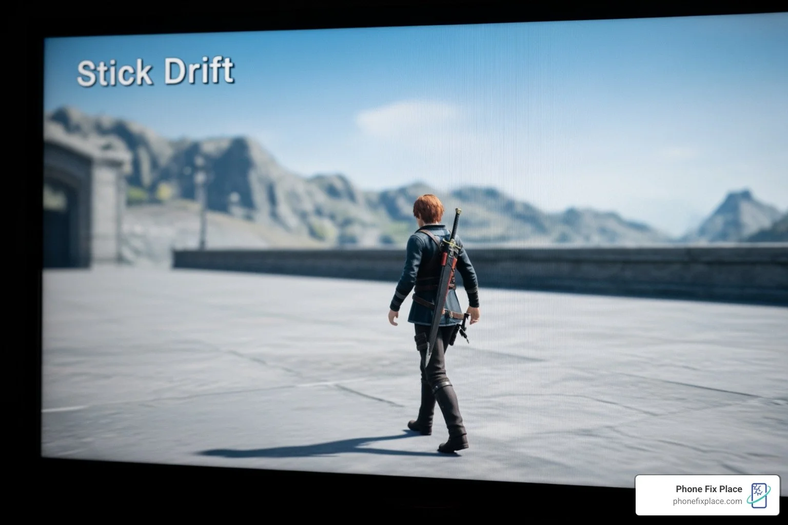 on-screen character moving incorrectly due to stick drift - microsoft xbox one controller repair