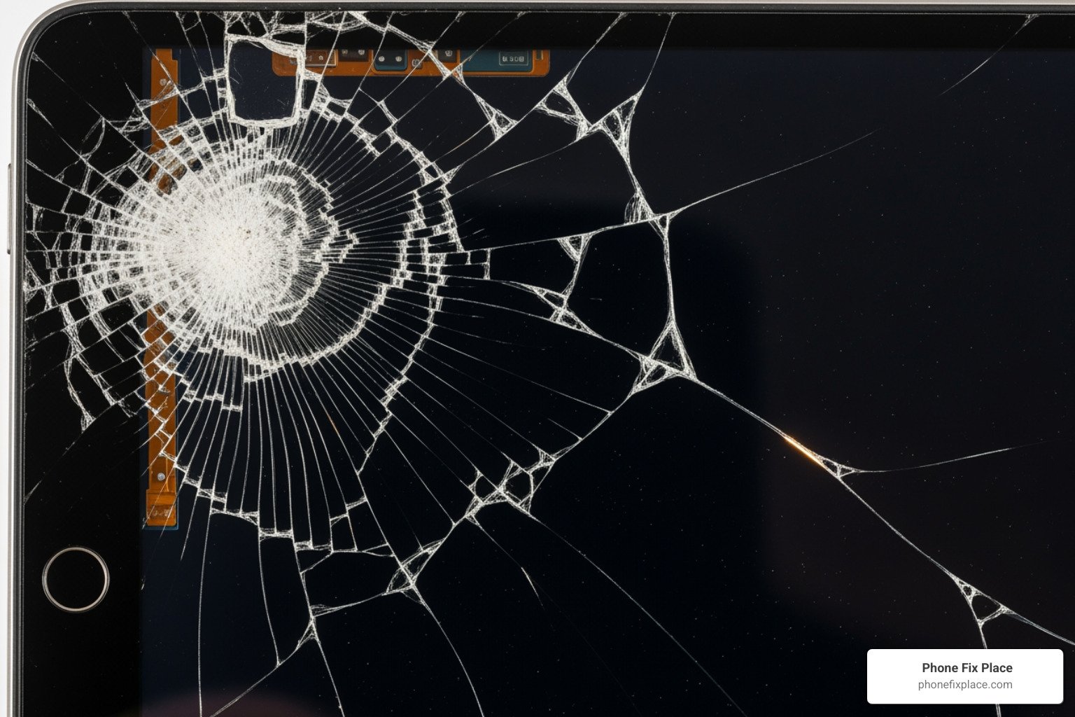 Cracked tablet screen needing repair for fix my tablet screen service.