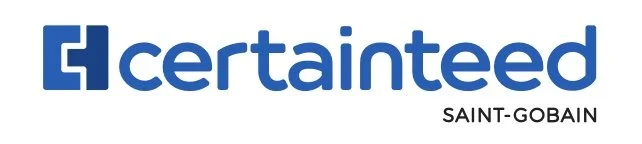 Logo of CertaInTeed with SAINT-GOBAIN in smaller text below.