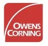 Owens Corning logo with red background and white text