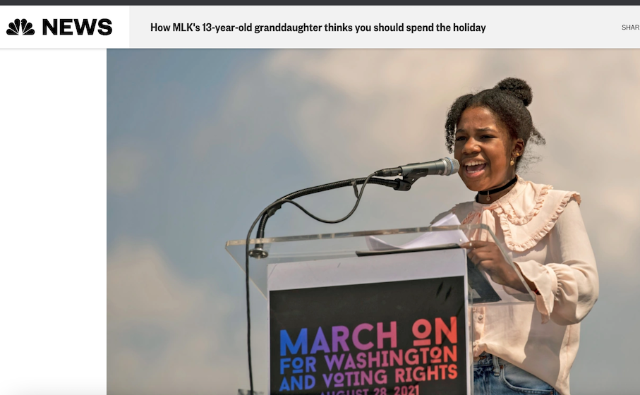 １月17日はMLK記念日