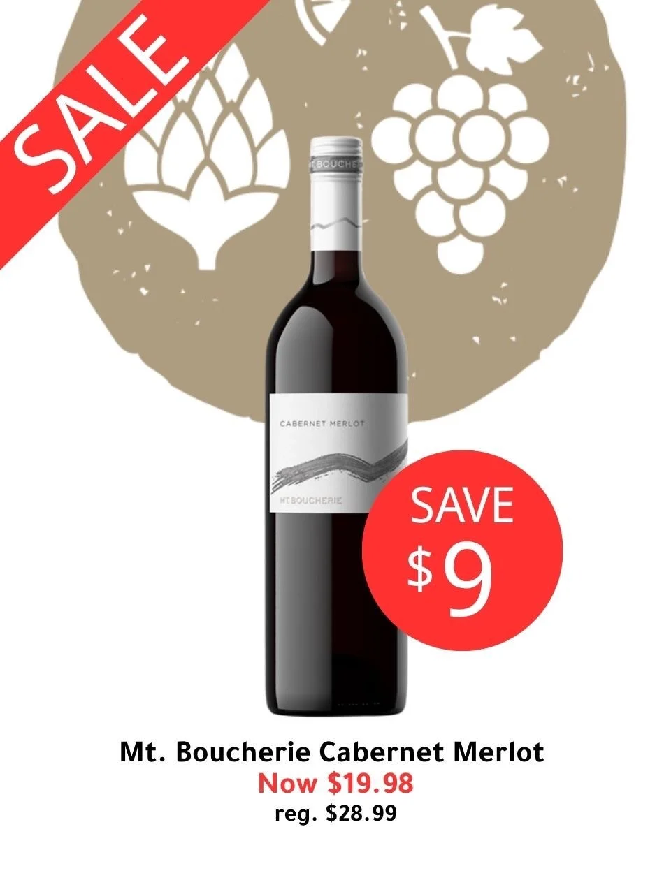 Start your Friday right with some incredible savings at JAK&rsquo;s.

🌟 Mt. Boucherie Cabernet Merlot for $19.98 (save $9)
🌟 Busch 15 Pack for $19.98 (save $9)
🌟 Michelob Ultra 15 Pack for $29.98 (save $7)
🌟 Hey Y&lsquo;all! Hard Iced Tea 12 Pack