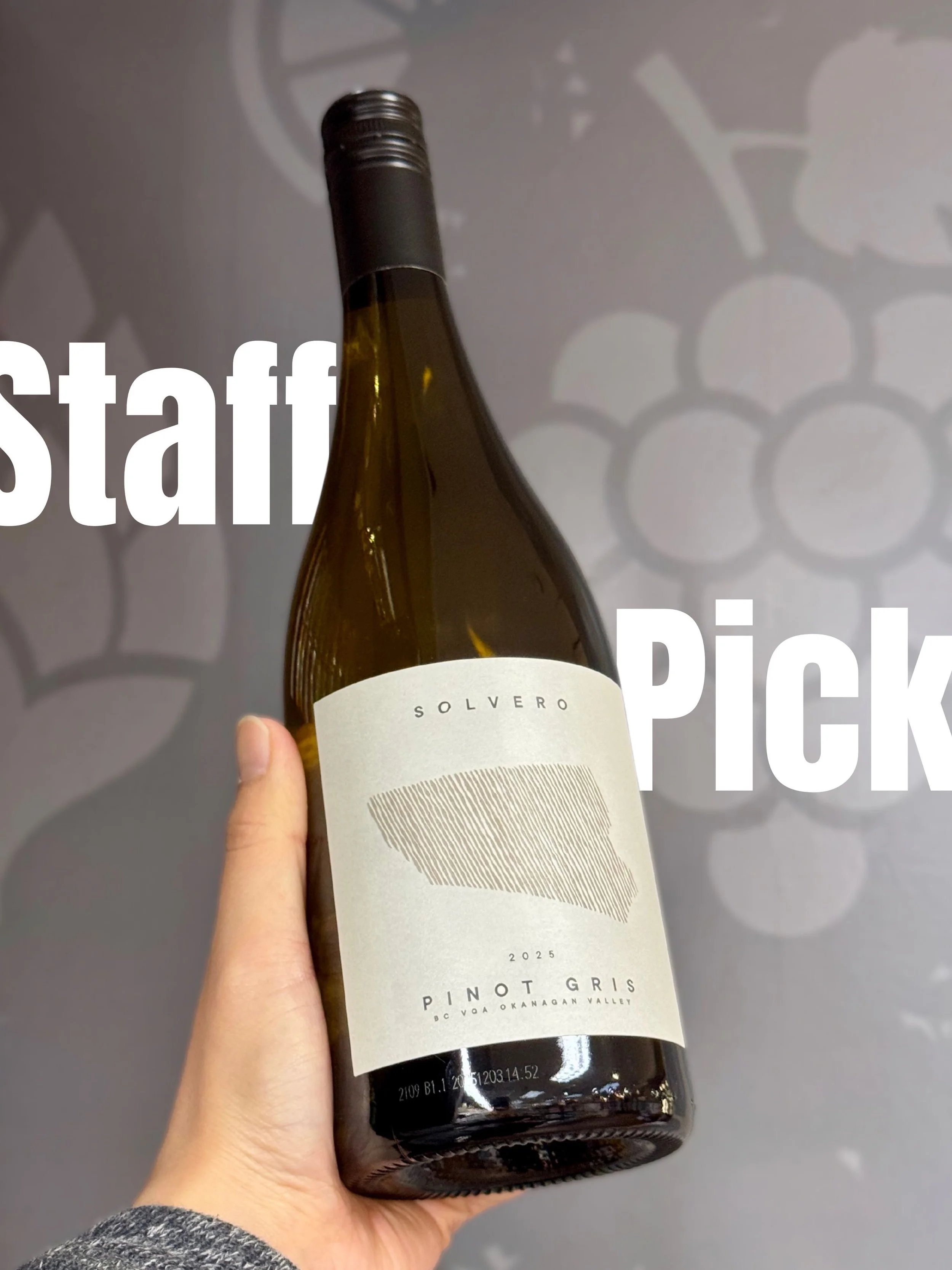 Staff Pick 🇨🇦 @solverowines Pinot Gris

Recently awarded Gold at the 2026 WineAlign Awards.

Gently whole-cluster pressed and aged in a mix of stainless steel and neutral French oak, it delivers beautiful clarity, concentration, and balance. This i