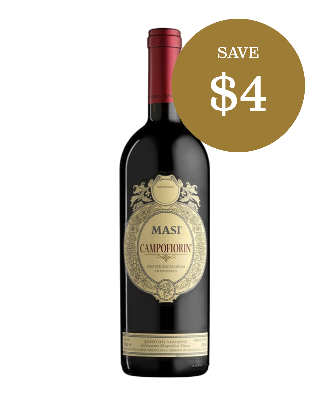 Masi Campofiorin wine bottle, save $4