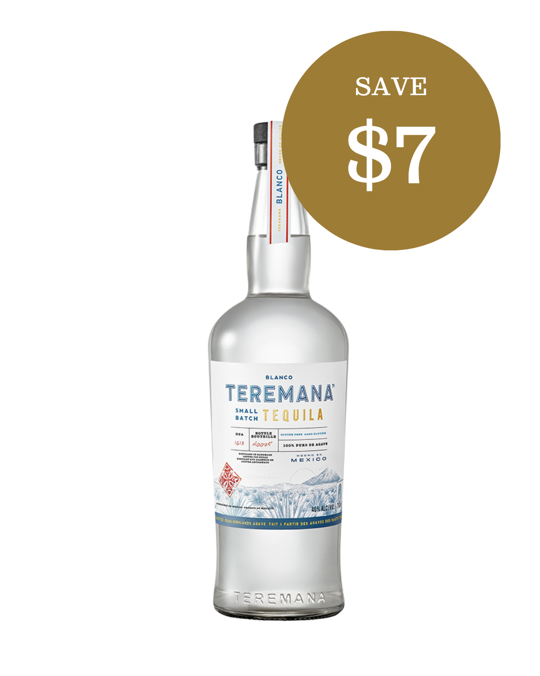 Teremana Blanco Tequila bottle, save $7
