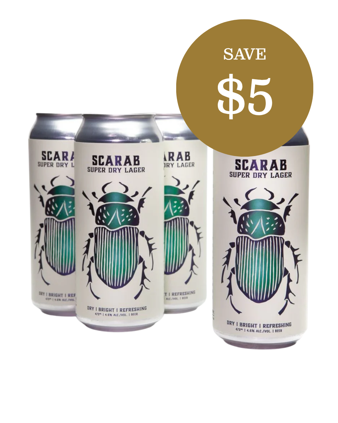 Strange Fellows Scarab Super Dry Lager cans on sale at JAK's Beer Wine Spirits, May 2026