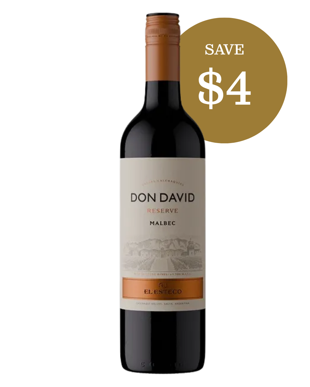 Don David Reserve Malbec by El Esteco, save $4