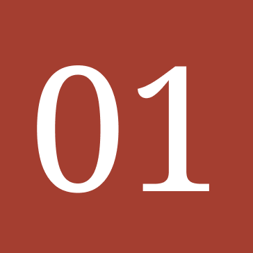 Number 01 on a brown background.